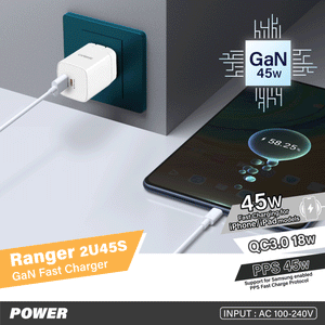 RANGER 2U45S_US 45W GaN PD Wall Charger