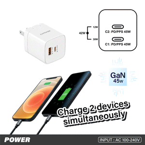 RANGER 2U45S_US 45W GaN PD Wall Charger