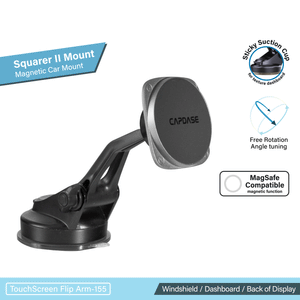 SQUARER II Magnetic Car Mount Touch Screen Flip Arm TL-155 Tesla Model 3/Y (Compatible)